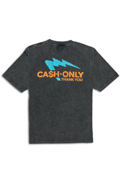 CASH ONLY SHORT SLEEVE T-SHIRTS｜BLACK – TAIN DOUBLEPUSH