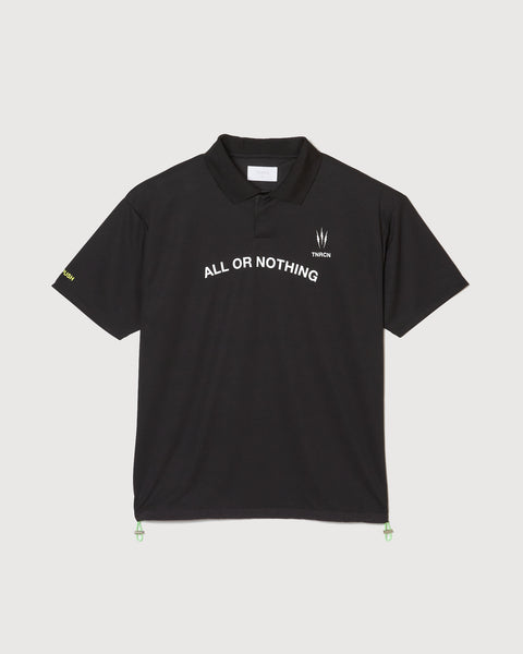 TAIN DOUBLEPUSH | TNRCN ALL OR NOTHING POLO SHIRTS / BLACK | シャツ