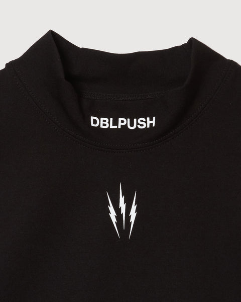 TNRCN MOCK NECK NO SLEEVE BLACK – TAIN DOUBLEPUSH