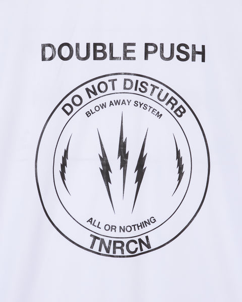 TNRCN DOUBLE PUSH Tシャツ TNRCN DOUBLE PUSH T-SHIRTS WHITE – TAIN DOUBLEPUSH