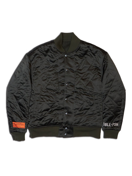 TAIN DOUBLEPUSH | DBLE DEPT REVERSIBLE AWARD JACKET / KHAKI