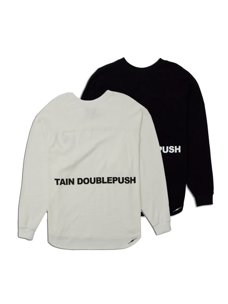 DOUBLE PUSH 2PACK THERMAL FOOTBALL T-SHIRTS WHITE/BLACK