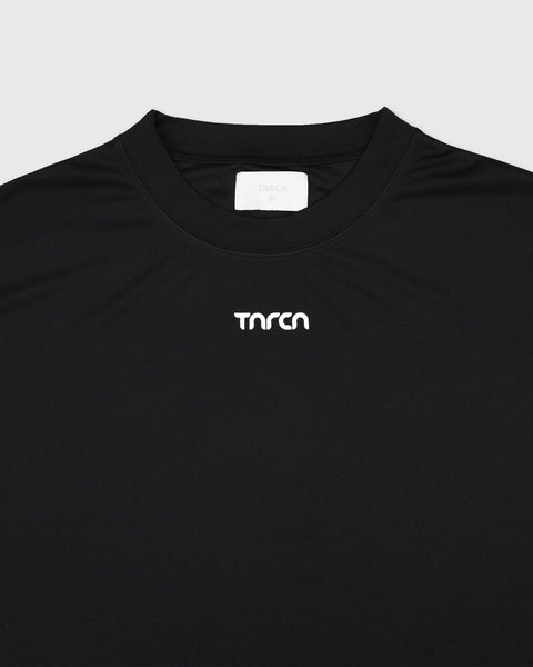 TNRCN AIRMESH HYBRID DRY MOCK NECK TEE | BLACK – TAIN DOUBLEPUSH