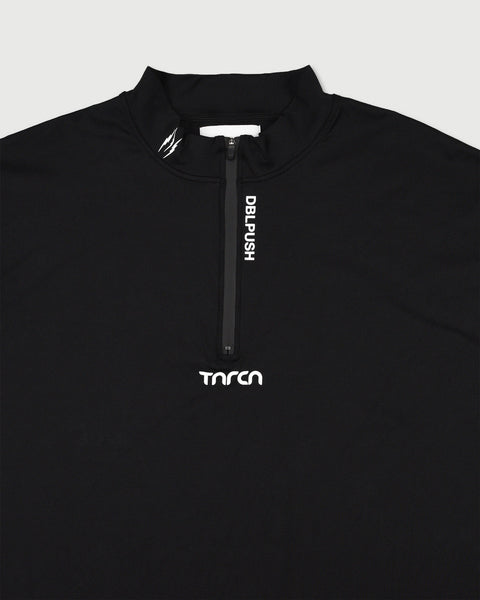 TAIN DOUBLEPUSH | TNRCN EVERCORE™ HALF-ZIP TEE / BLACK | Tシャツ