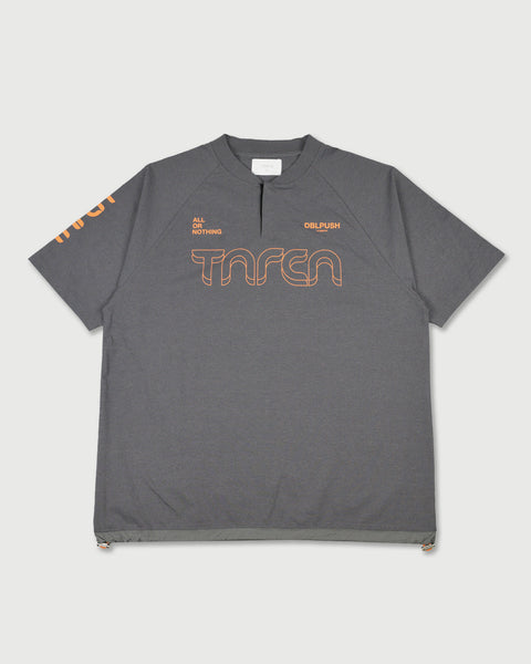 TAIN DOUBLEPUSH | TNRCN EVERCORE™ HENLEY TECH TEE / GRAY | Tシャツ
