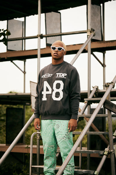 TAIN DOUBLEPUSH | NO.84 BRUSHED CREW SWEAT / BLACK | スウェット