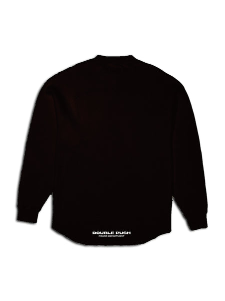 HEAVY WAFFLE LONG SLEEVE / BLACK – TAIN DOUBLEPUSH