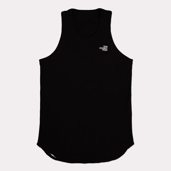 タインダブルプッシュ ノースリーブTシャツ ブラック メンズ>トップス>Tシャツ>ノースリーブ - underbar