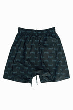 HELL AWAITS ALL-OVER PATTERN SHORTS｜BLACK