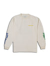DOUBLE PUSH LONG SLEEVE T-SHIRTS / WHITE