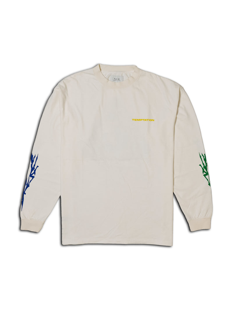 DOUBLE PUSH LONG SLEEVE T-SHIRTS / WHITE