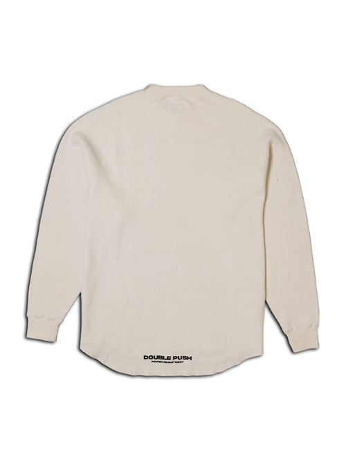 HEAVY WAFFLE LONG SLEEVE / WHITE