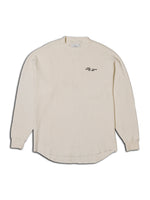 HEAVY WAFFLE LONG SLEEVE / WHITE