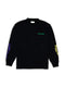 DOUBLE PUSH LONG SLEEVE T-SHIRTS / BLACK