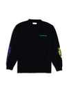 DOUBLE PUSH LONG SLEEVE T-SHIRTS / BLACK