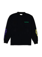 DOUBLE PUSH LONG SLEEVE T-SHIRTS / BLACK