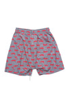 HELL AWAITS ALL-OVER PATTERN SHORTS｜GRAY