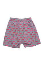 HELL AWAITS ALL-OVER PATTERN SHORTS｜GRAY