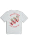SMOKING BEAUTY SHORT SLEEVE T-SHIRTS / WHITE