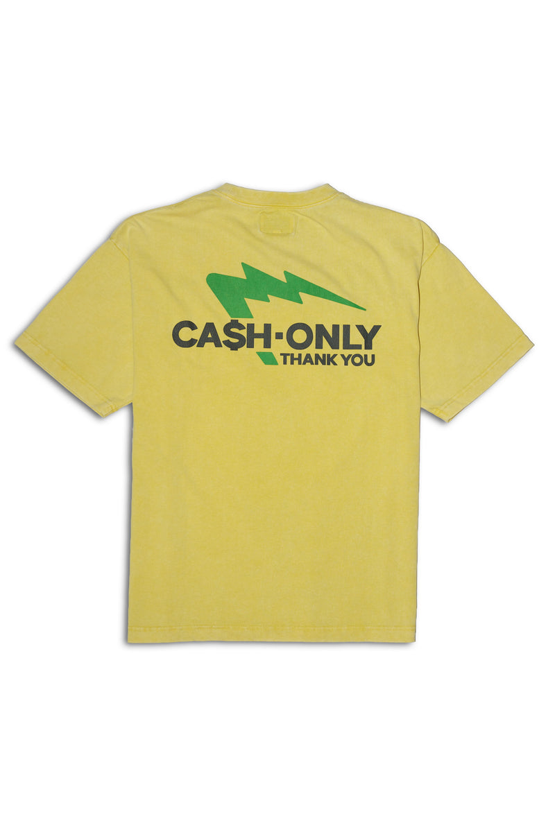 CASH ONLY SHORT SLEEVE T-SHIRTS｜YELLOW