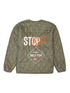 STOP ART QUILTING REVERSIBLE JACKET OFF WHITE