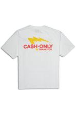 CASH ONLY SHORT SLEEVE T-SHIRTS｜WHITE