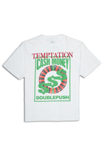 CASH ONLY SHORT SLEEVE T-SHIRTS｜WHITE