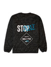 STOP ART QUILTING REVERSIBLE JACKET BLACK