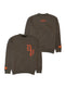 WAFFLE CREW NECK SWEAT / CHARCOAL