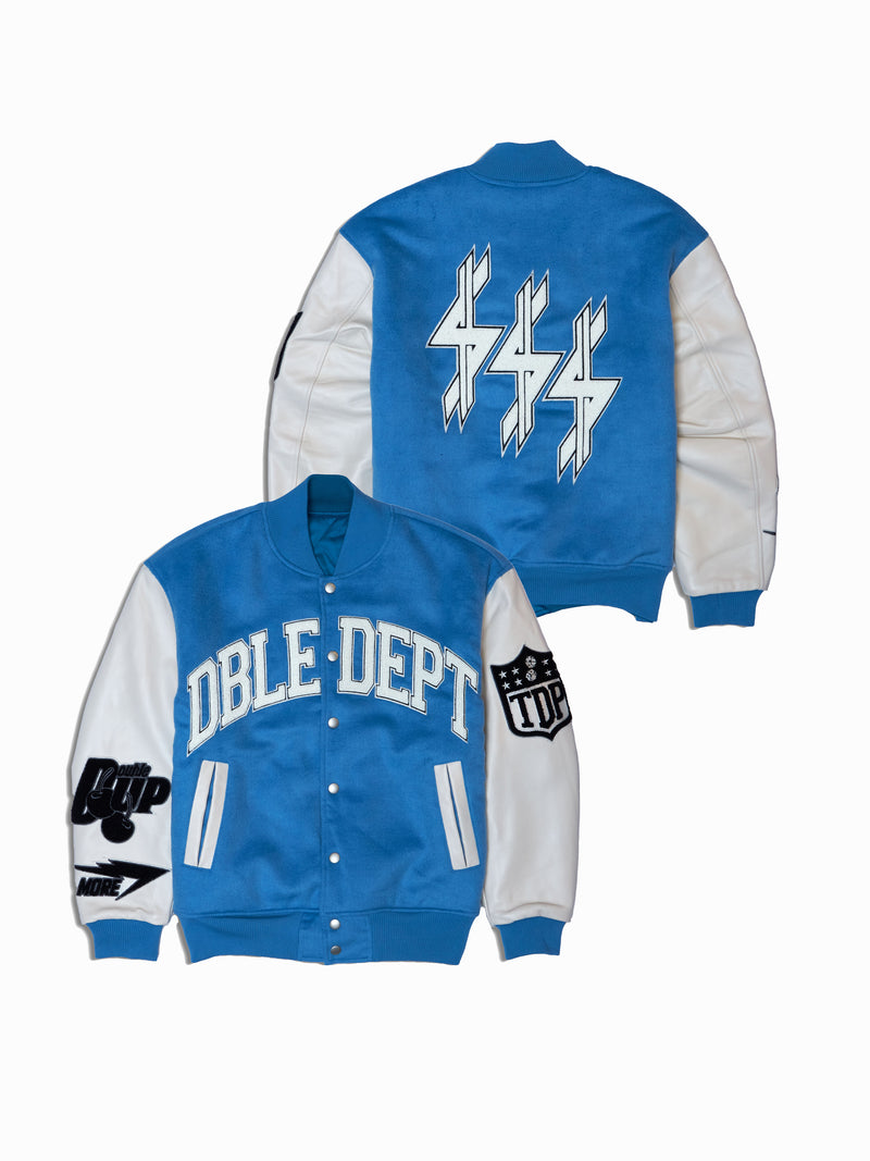 DBLE DEPT REVERSIBLE AWARD JACKET BLUE