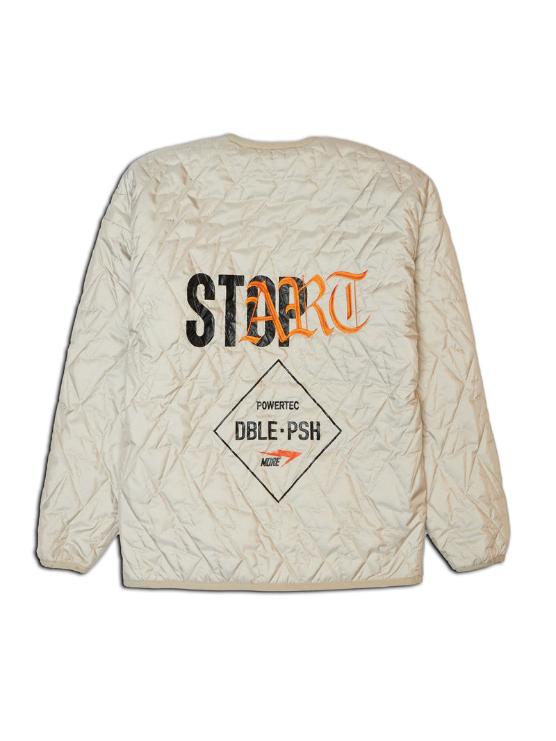 STOP ART QUILTING REVERSIBLE JACKET KHAKI