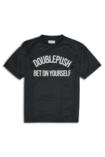 BET ON YOURSELF MESH SHORT SLEEVE T-SHIRTS｜BLACK