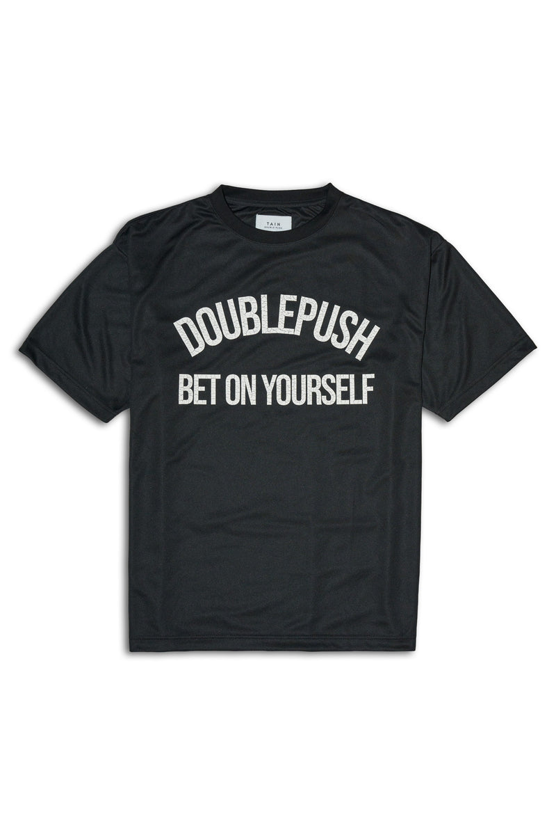 BET ON YOURSELF MESH SHORT SLEEVE T-SHIRTS｜BLACK