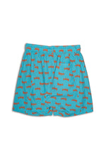 HELL AWAITS ALL-OVER PATTERN SHORTS｜BLUE