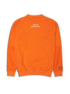 WAFFLE CREW NECK SWEAT  ORANGE