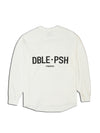 PIGMENT DYED FOOTBALL LONG SLEEVE T-SHIRTS WHITE