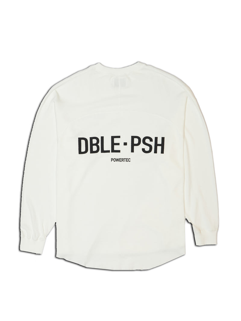 PIGMENT DYED FOOTBALL LONG SLEEVE T-SHIRTS WHITE