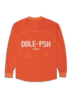 PIGMENT DYED FOOTBALL LONG SLEEVE T-SHIRTS ORANGE