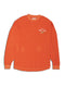 PIGMENT DYED FOOTBALL LONG SLEEVE T-SHIRTS / ORANGE