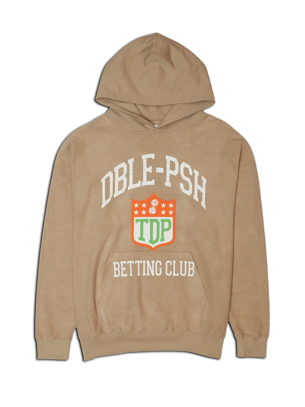 DBLE PSH SWEAT HOODIE BEIGE – TAIN DOUBLEPUSH 