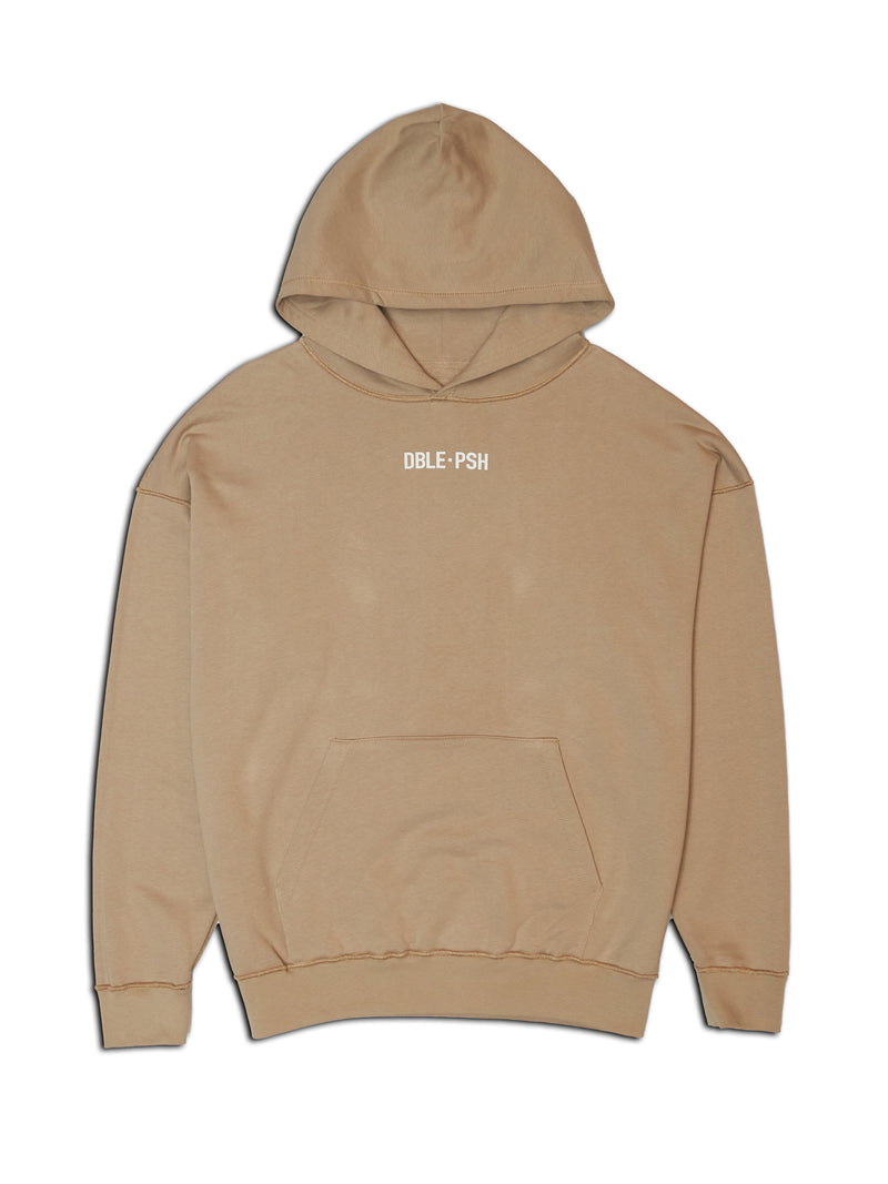 DBLE PSH SWEAT HOODIE BEIGE