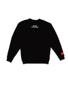 WAFFLE CREW NECK SWEAT  BLACK