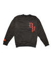 WAFFLE CREW NECK SWEAT  CHARCOAL