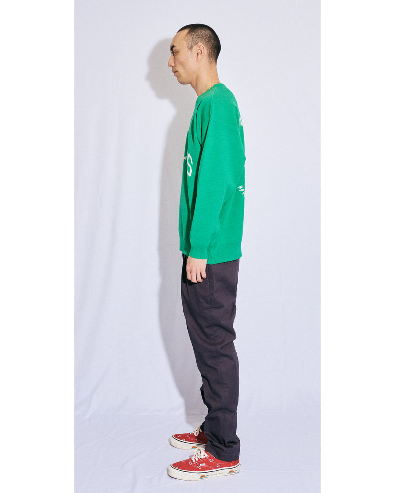 RUTHLESS KNIT CREW NECK GREEN