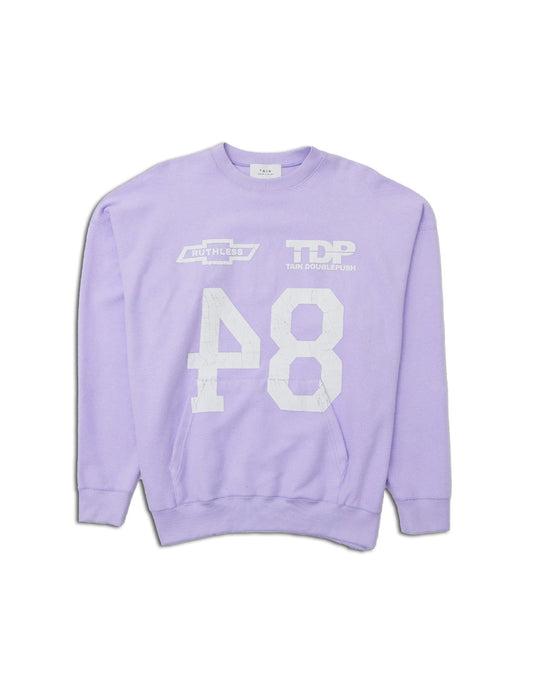 NO.84 BRUSHED CREW SWEAT LAVENDER – TAIN DOUBLEPUSH