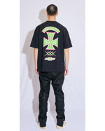 T CROSS SHORT SLEEVE T-SHIRTS BLACK　