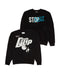 DOUBLE UP CREW NECK SWEAT / BLACK