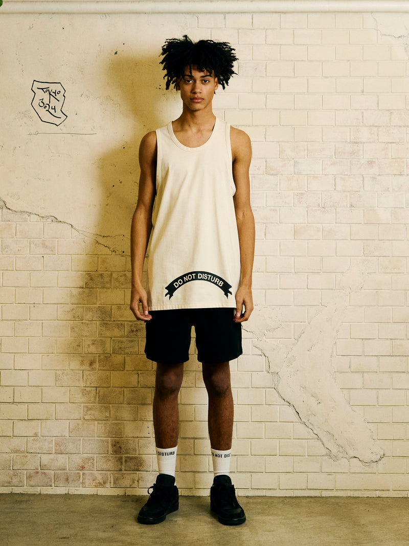 DO NOT DISTURB TANK TOP ｜ WHITE