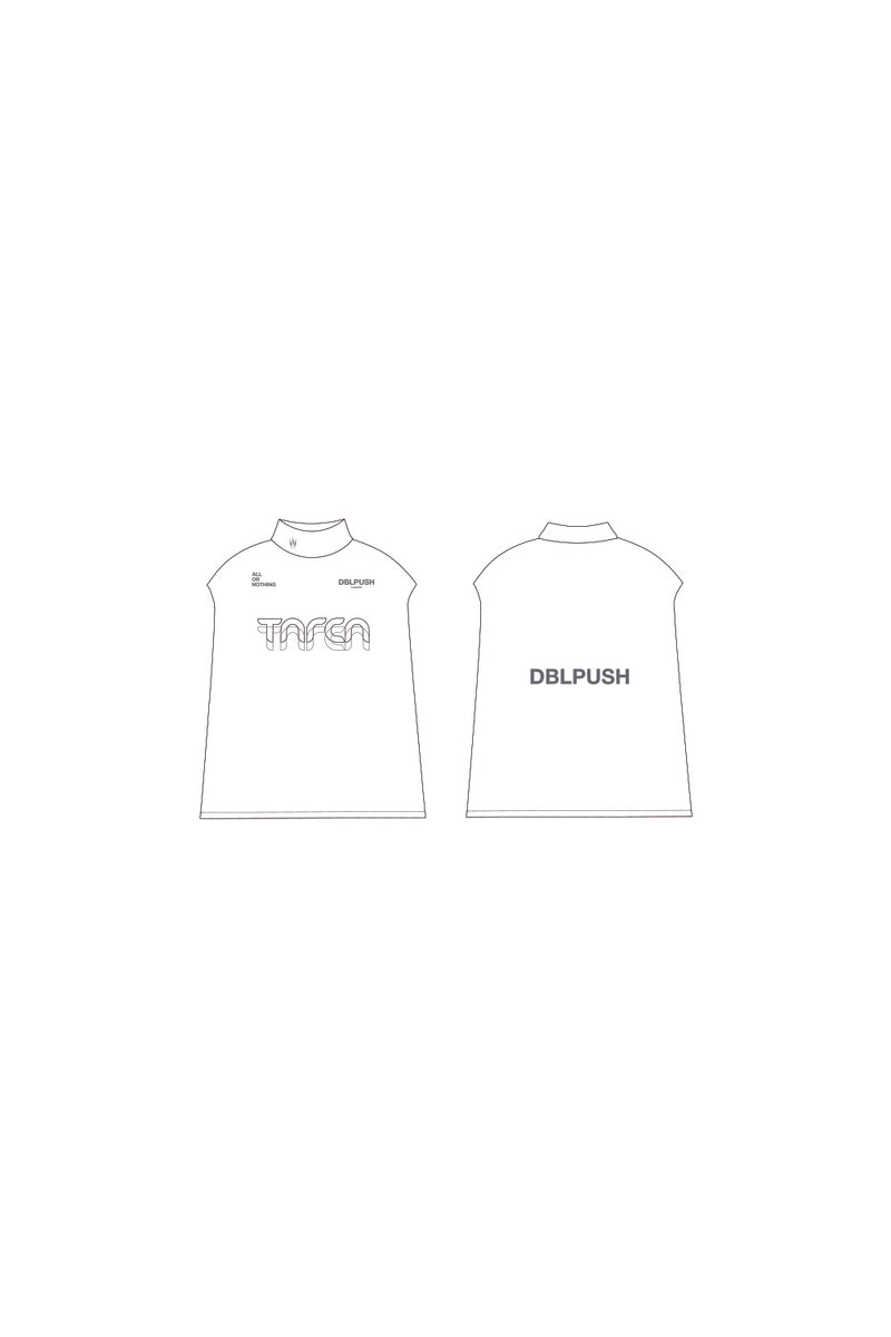 TNRCN EVERCORE™ LADIES NO SLEEVE MOCK TEE | WHITE