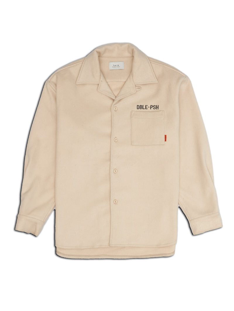 DBLE PSH MELTON SHIRTS OFF WHITE